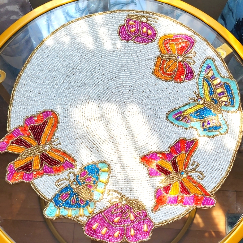 Beaded Butterfly Placemat